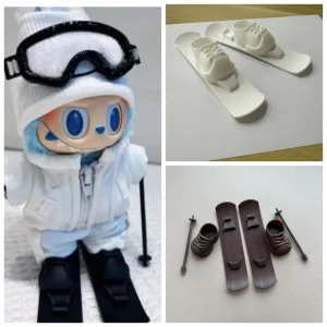 Labubu Doll Ski Set