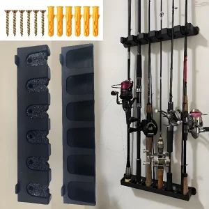 Fishing Rod Mounted Wall Bracket